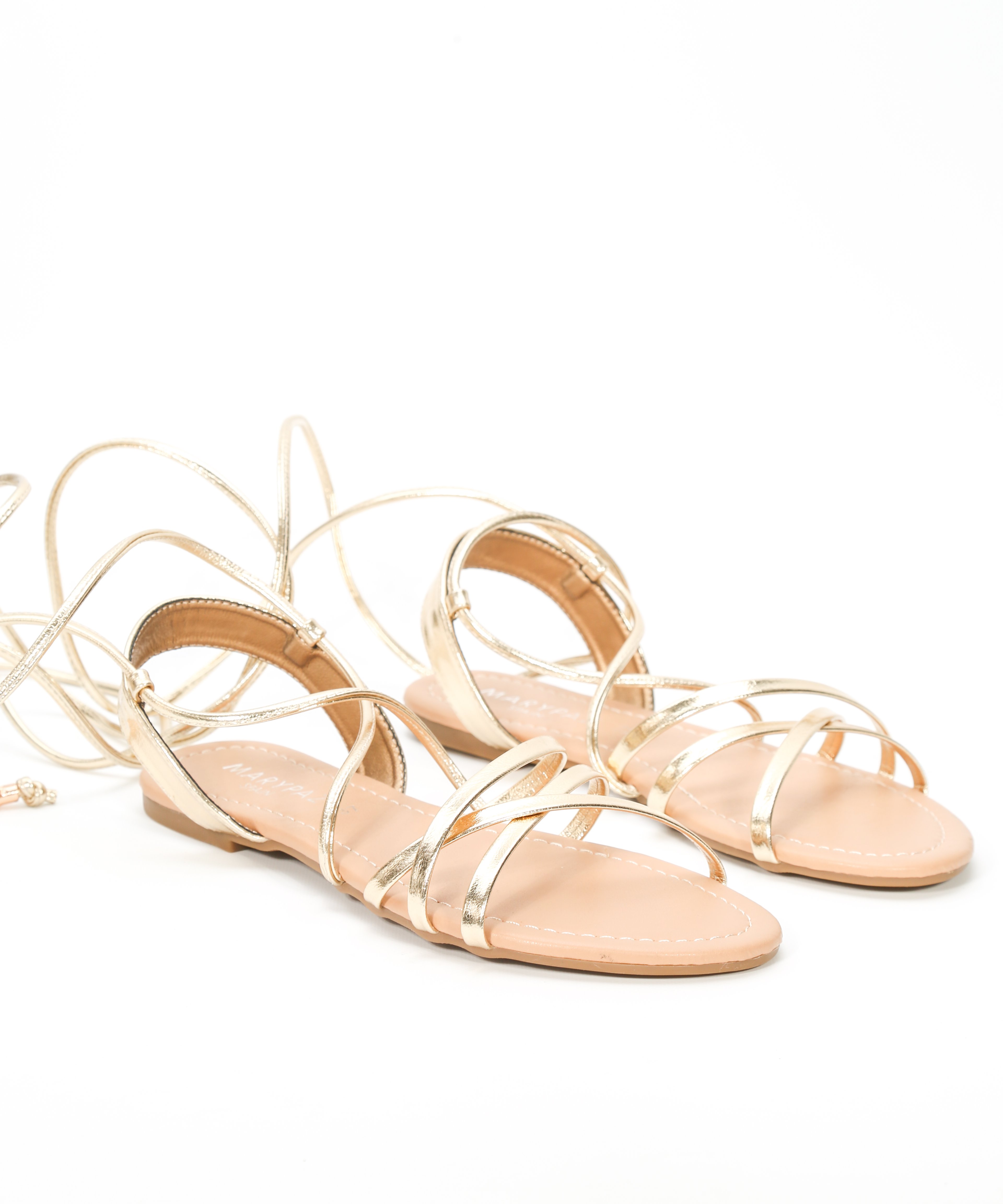 Sand&aacute;lia plana amarrada no tornozelo image number null